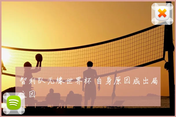 智利队无缘世界杯 自身原因成出局主因